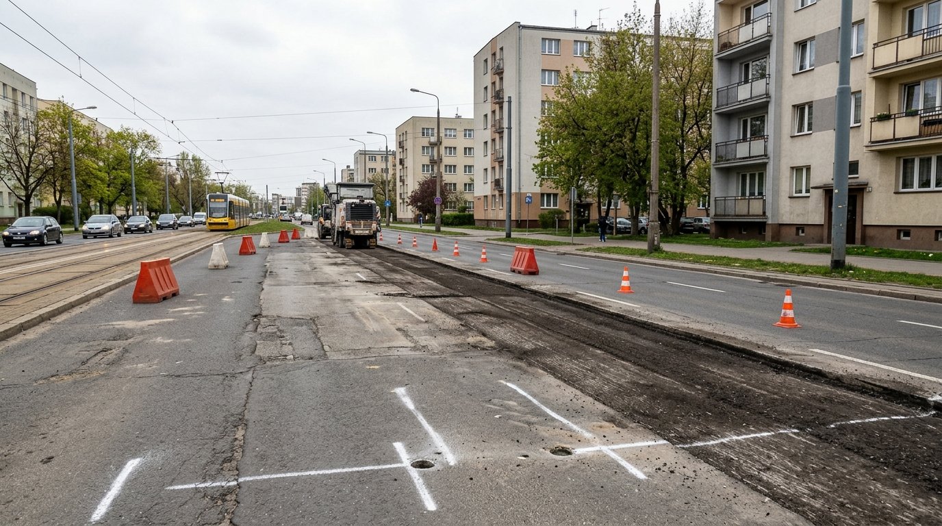 Rozpoczyna się remont nawierzchni na ul. Serbskiej