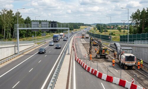 Prace remontowe na autostradzie A1 w województwie łódzkim. Zmiany w organizacji ruchu