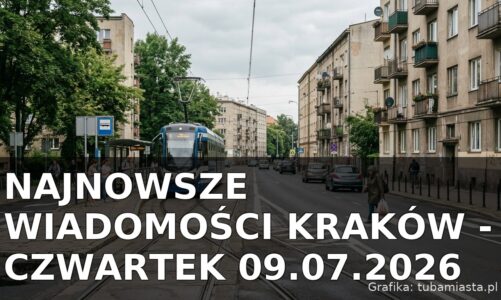 Najnowsze wiadomości Kraków – Czwartek 09.07.2026