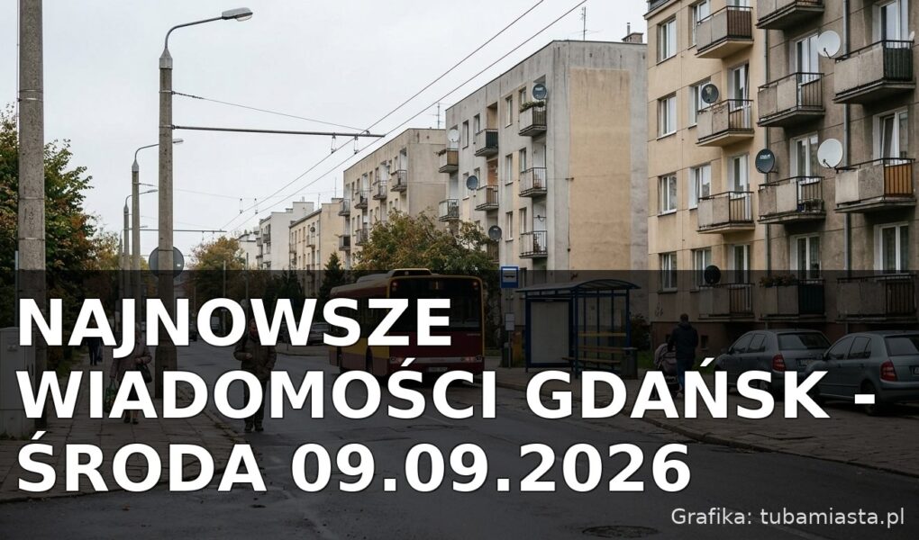 Najnowsze wiadomości Gdańsk – Środa 09.09.2026