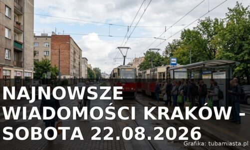 Najnowsze wiadomości Kraków – Sobota 22.08.2026