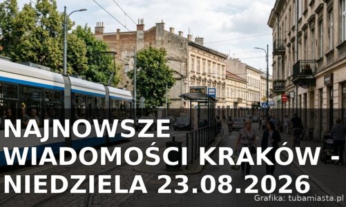 Najnowsze wiadomości Kraków – Niedziela 23.08.2026