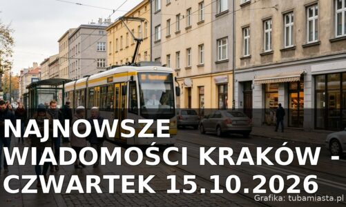 Najnowsze wiadomości Kraków – Czwartek 15.10.2026