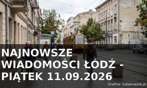 Najnowsze wiadomości Łódź – Piątek 11.09.2026