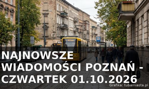 Najnowsze wiadomości Poznań – Czwartek 01.10.2026