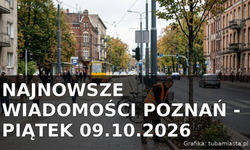 Najnowsze wiadomości Poznań – Piątek 09.10.2026