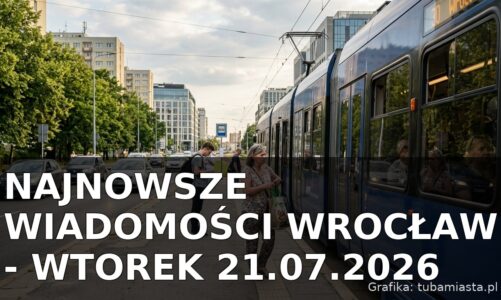 Najnowsze wiadomości Wrocław – Wtorek 21.07.2026