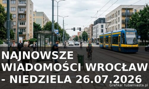 Najnowsze wiadomości Wrocław – Niedziela 26.07.2026