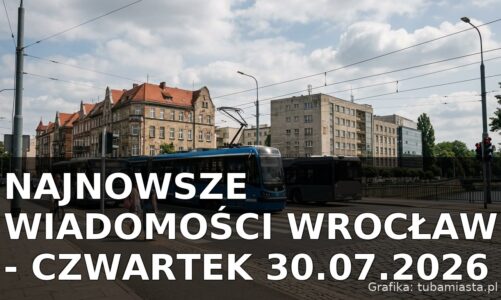Najnowsze wiadomości Wrocław – Czwartek 30.07.2026