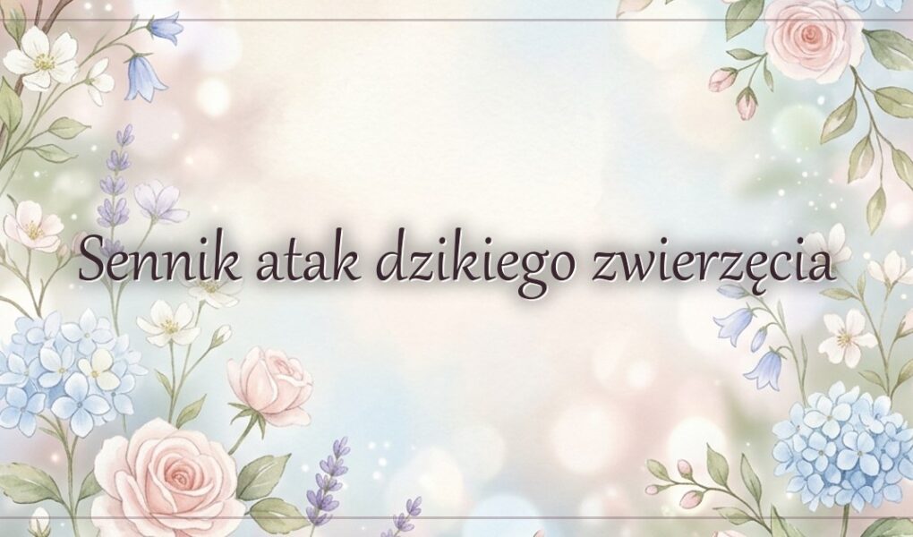 Sennik atak dzikiego zwierzęcia